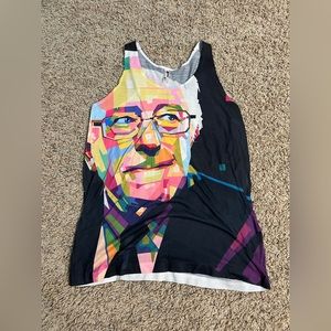 Bernie Sanders all over print tank